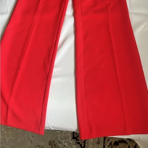 Megan Button Wide Leg Pant In Raspberry Pink - Picture 4 of 6